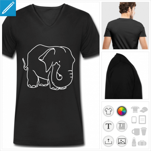 t-shirt gros lphant  crer soi-mme