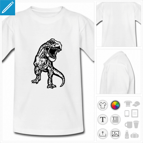 t-shirt dinosaure  crer en ligne