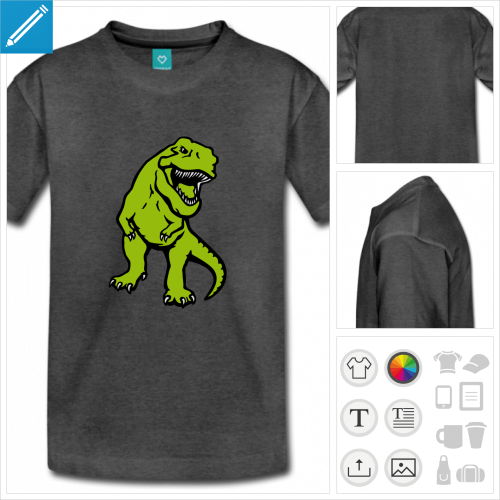 tee-shirt dinosaure  personnaliser et imprimer en ligne