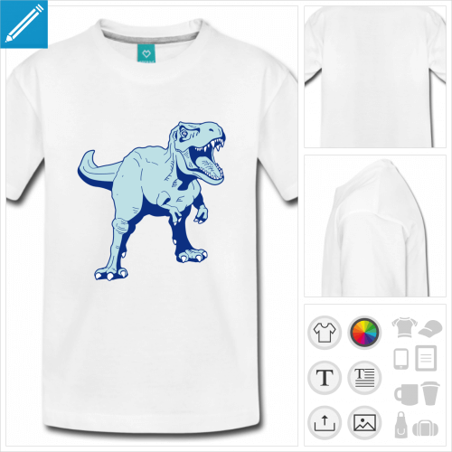 t-shirt adolescent dinosaure  crer soi-mme