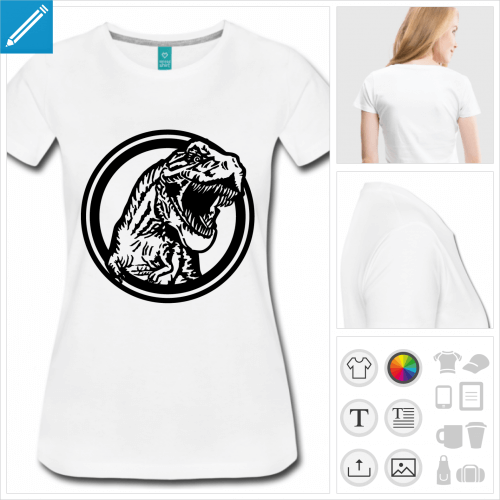 t-shirt dinosaure  crer en ligne