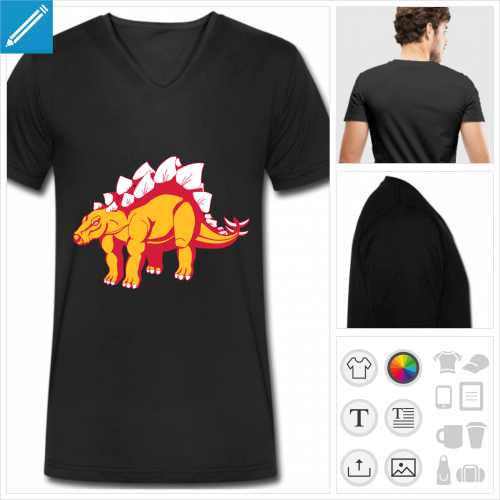 t-shirt dinosaure à personnaliser