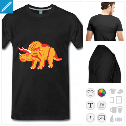 t-shirt dinosaure  crer soi-mme