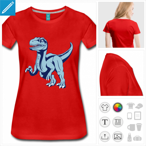 t-shirt vlociraptor  personnaliser en ligne