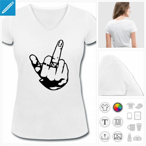 t-shirt femme humour  imprimer en ligne