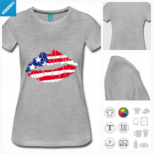 t-shirt usa  crer soi-mme