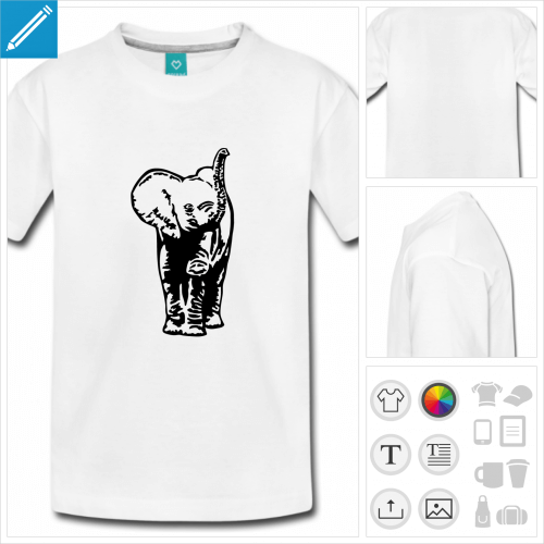 t-shirt pour ado lphant  crer soi-mme