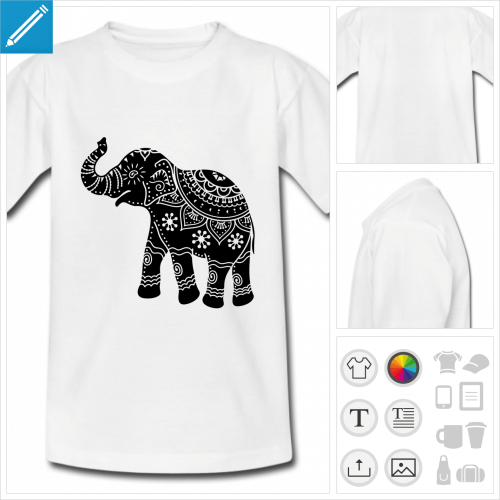 t-shirt simple lphant  crer soi-mme