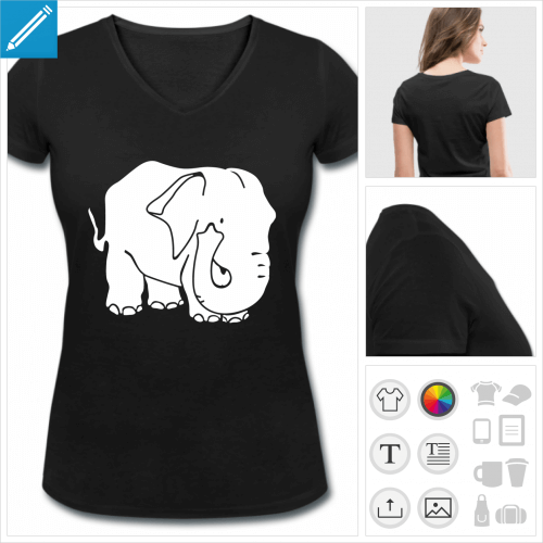 t-shirt lphant  personnaliser