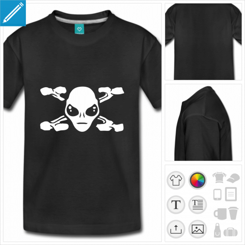 t-shirt ado alien  imprimer en ligne