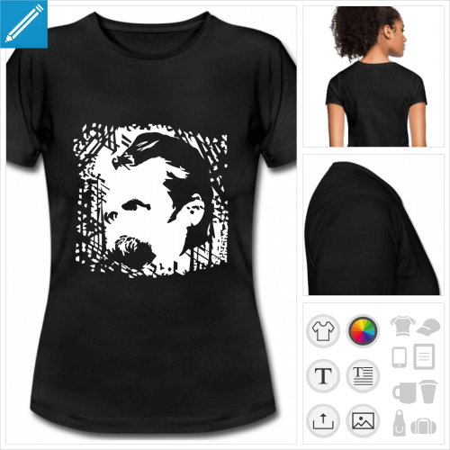 t-shirt philosophe  personnaliser et imprimer en ligne