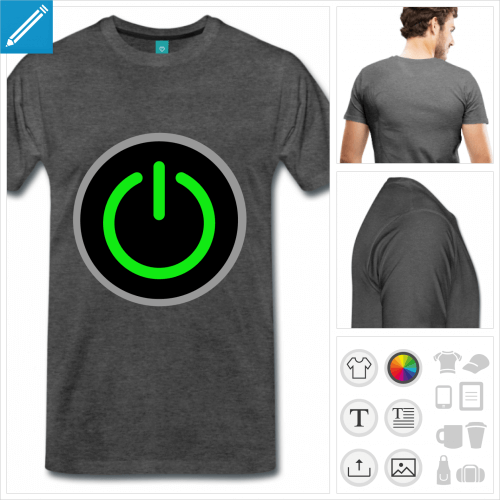 t-shirt pour homme gaming à personnaliser