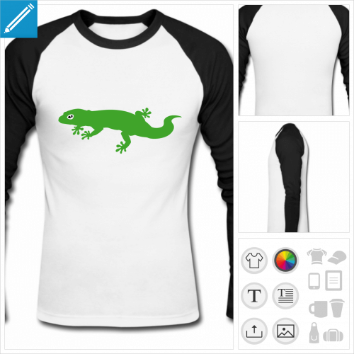 t-shirt gecko  personnaliser