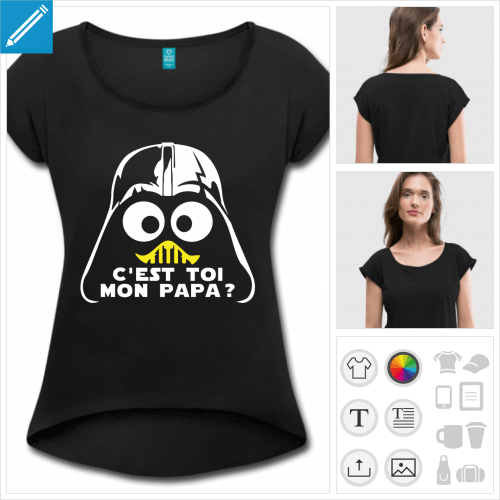 t-shirt femme geek  imprimer en ligne