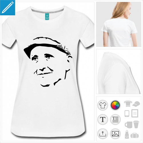 T-shirt Gertrude Stein, portrait de l'crivaine.