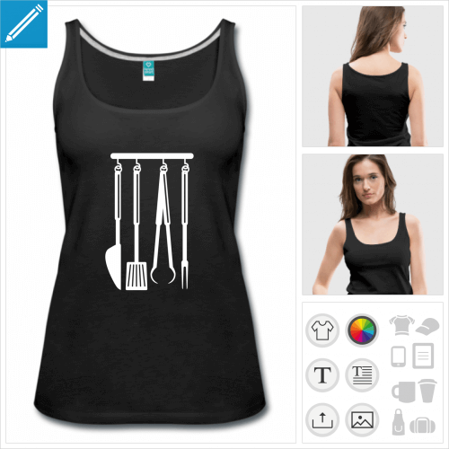 t-shirt femme bbq  crer en ligne