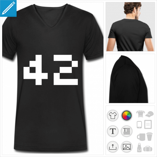 t-shirt manches courtes 44  crer en ligne