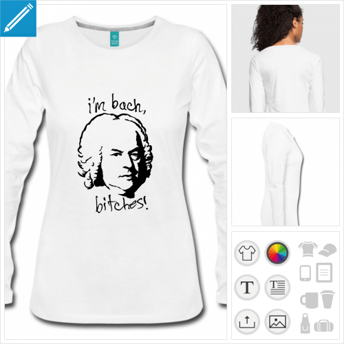 tee-shirt I am Bach  imprimer en ligne
