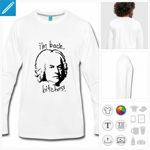 t-shirt I am Bach  imprimer en ligne