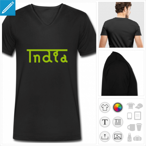 t-shirt homme India  personnaliser