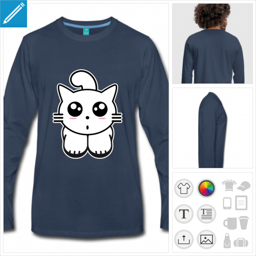 t-shirt chaton à créer en ligne