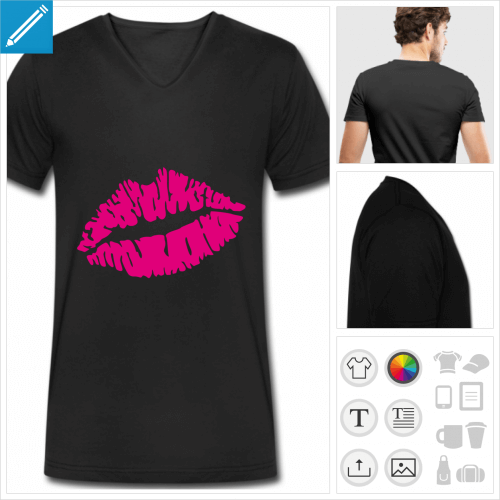 t-shirt pour homme kiss  crer en ligne