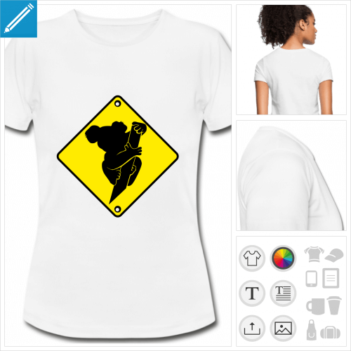 t-shirt femme panneau Australie  imprimer en ligne