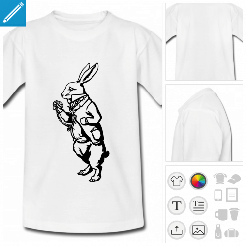 t-shirt Lapin personnalisable