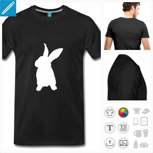 t-shirt Lapin  personnaliser