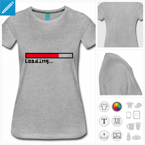 t-shirt simple chargement  crer soi-mme