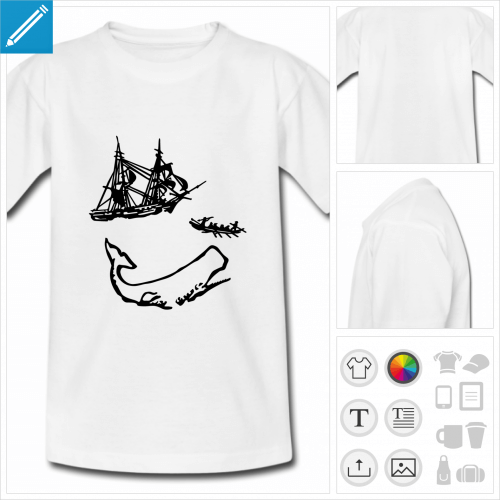 t-shirt moby dick  crer en ligne