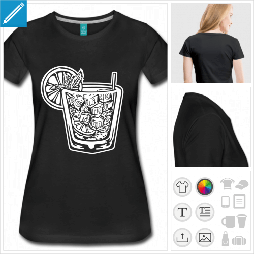 t-shirt alcool  personnaliser en ligne