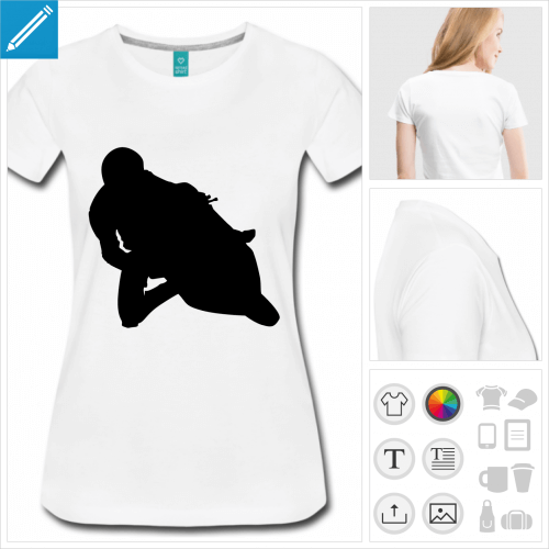 t-shirt manches courtes moto  personnaliser et imprimer en ligne