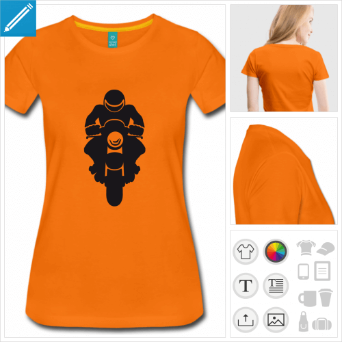 tee-shirt motard  imprimer en ligne