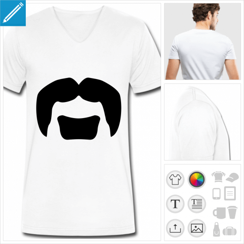 t-shirt moustachu  crer en ligne