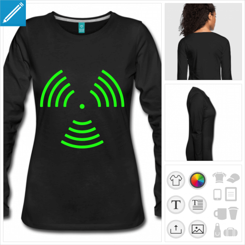 t-shirt ondes musicales  personnaliser