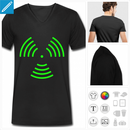 t-shirt ondes musicales  personnaliser