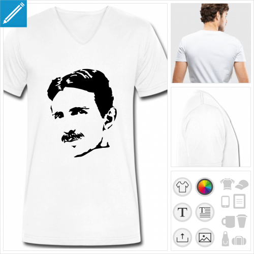 t-shirt homme science  personnaliser, impression unique