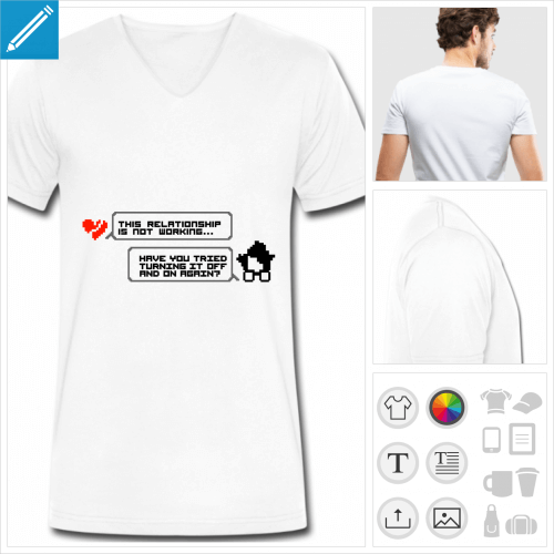 t-shirt it crowd  personnaliser, impression unique