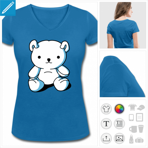 t-shirt kawaii  personnaliser et imprimer en ligne