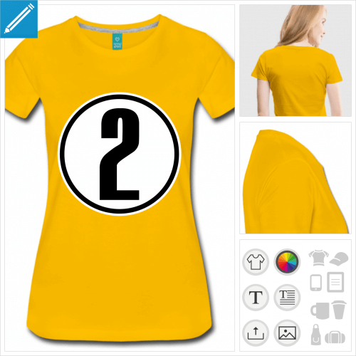 t-shirt pour femme Numéro 2 à créer soi-même