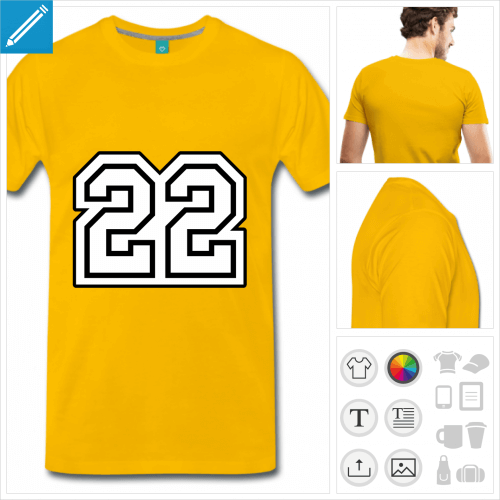 T-shirt numro 22