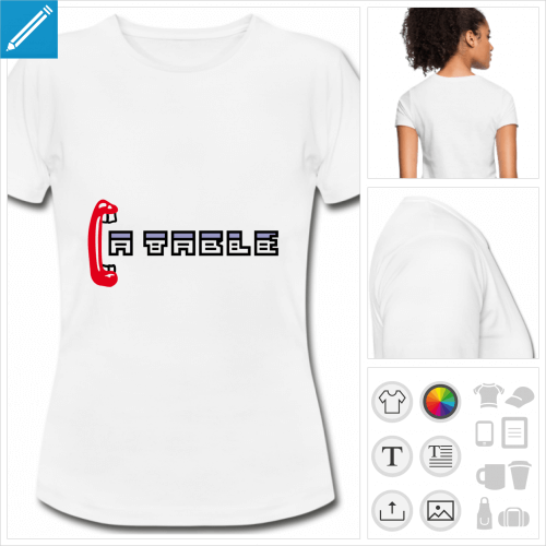 t-shirt basique ordinateur  personnaliser et imprimer en ligne