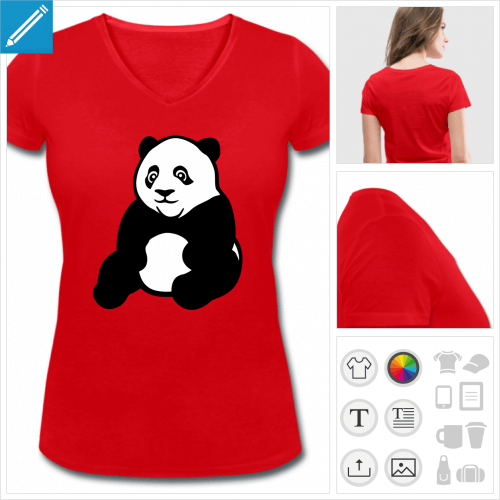 t-shirt panda  crer soi-mme