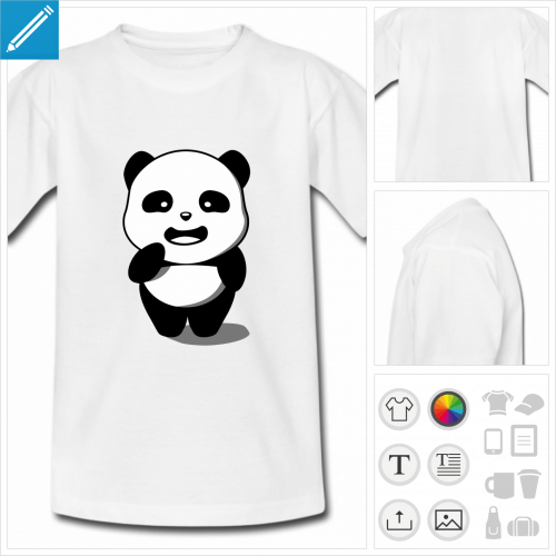 t-shirt ado panda  imprimer en ligne