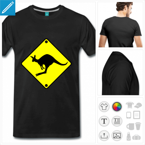 t-shirt panneau Australie  imprimer en ligne