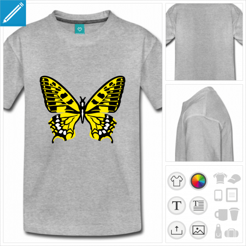 t-shirt premium papillon  personnaliser