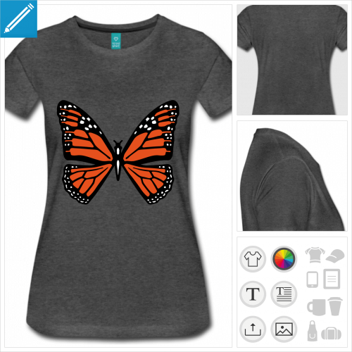 t-shirt asphalte ailes de papillon  personnaliser en ligne