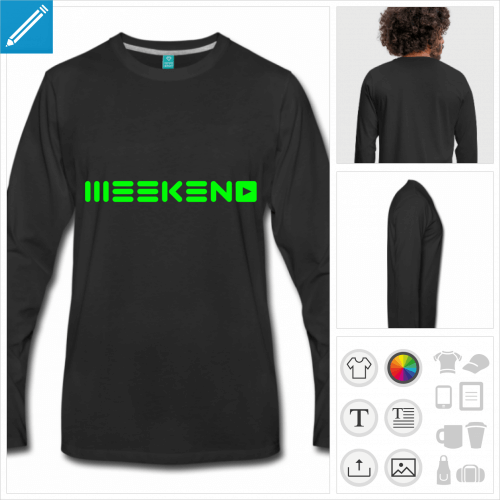 t-shirt weekend  personnaliser, impression unique