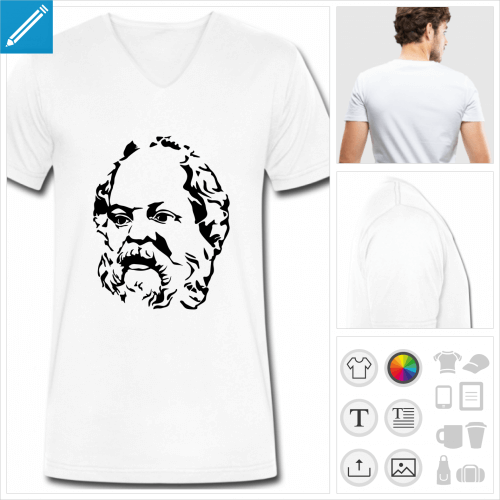 t-shirt homme Philosophie  personnaliser